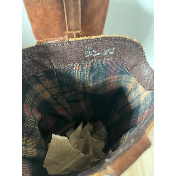 Born Boots Women's 7.5 M Rust Brown Suede Leather Knee High Tall Slouch Riding - Picture 10 of 10